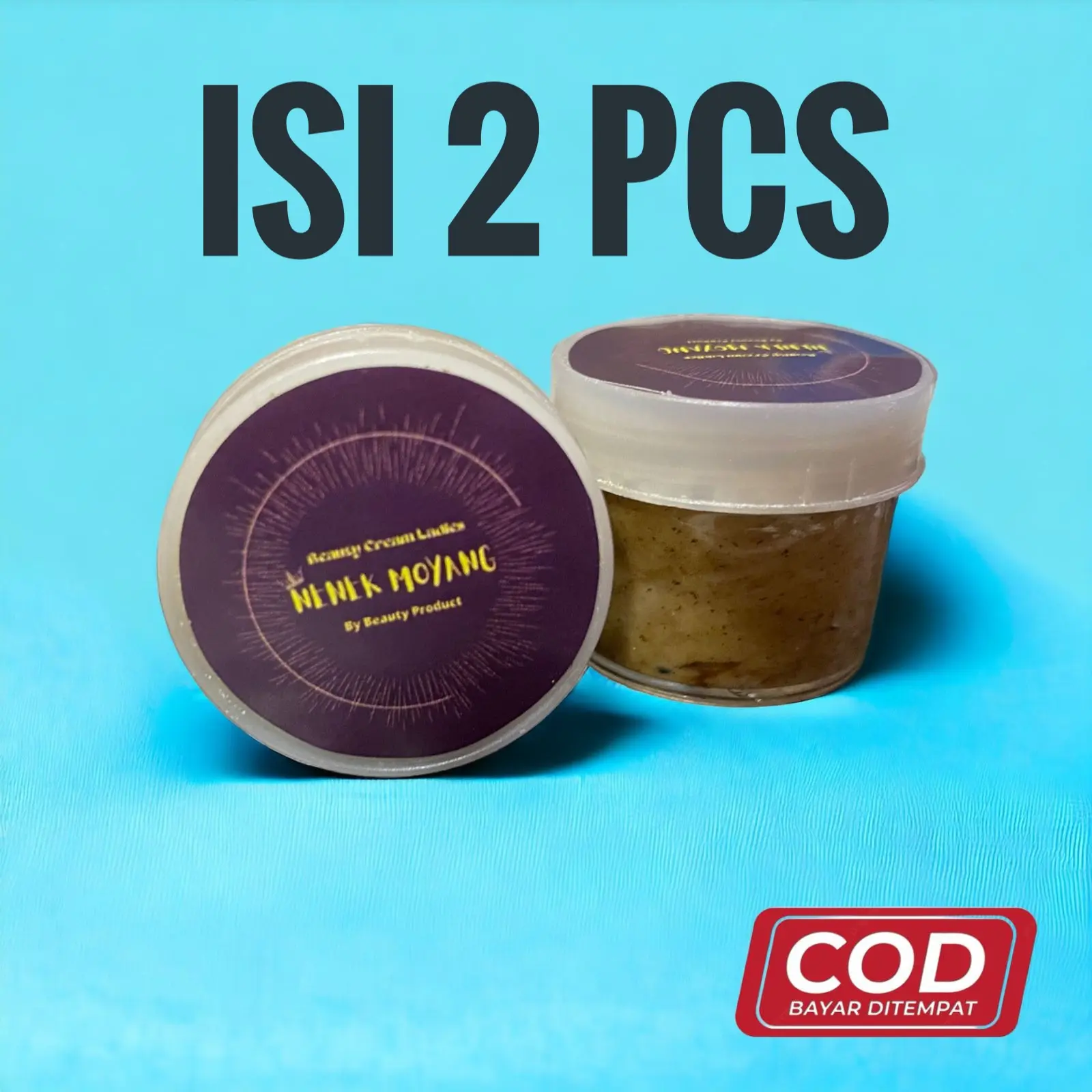 Isi 2 Pcs, Beauty Cream Ladies Pot Bening