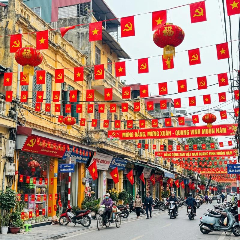 10m Cờ Dây Tổ Quốc Treo Decor Lễ Hội , Trang Trí Nhà Hàng, Quán Cafe, Cơ Quan…