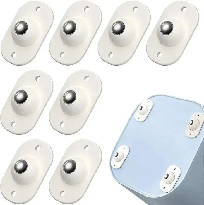 4PC Mini Rotating Wheel Universal Pulleys Swivel Castel Storage Box Carton Furniture House Hold Rollers