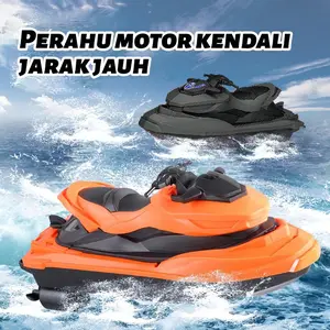 Rc JET SKI mainan remote Control SPEED BOAT Perahu motor selancar air berkecepatan tinggi Hello Kitty Koleksi