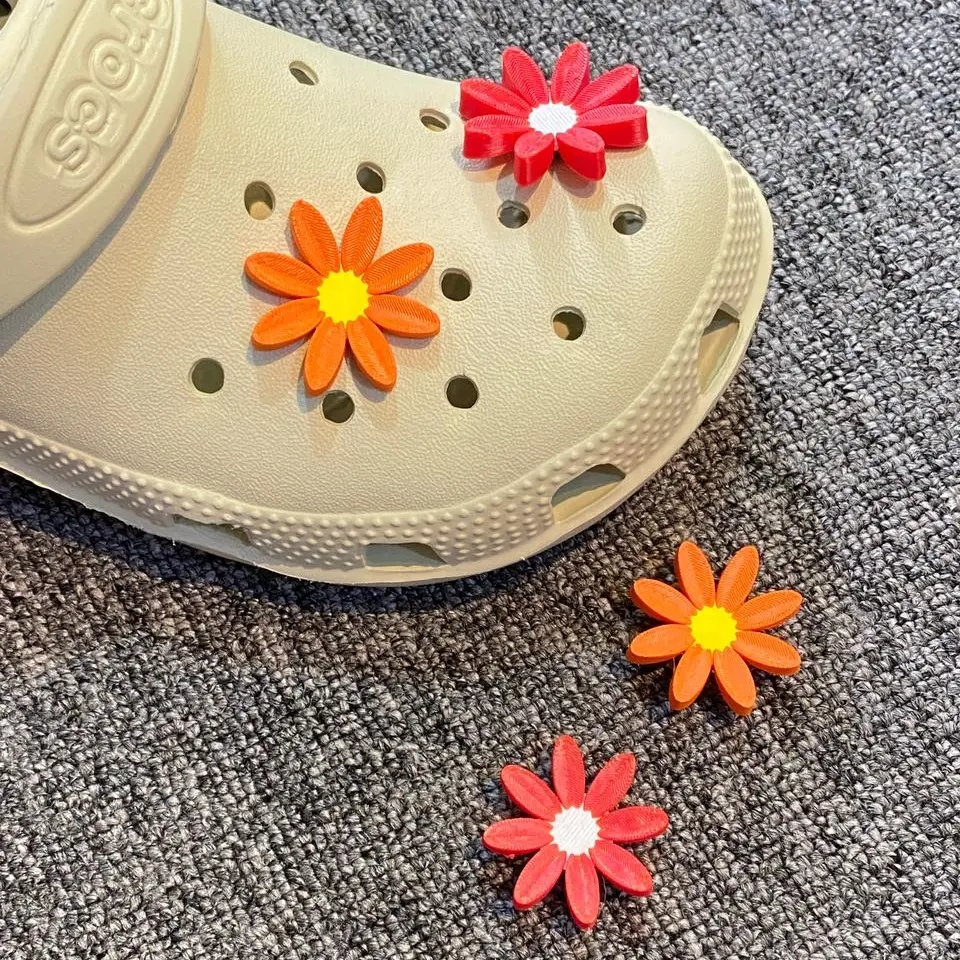 Pin Sandal Bunga Lucu | Shoe Charms Flower | Aksesoris Sandal Berlubang | Hiasan Sandal Unik | Charms Sandal Estetik