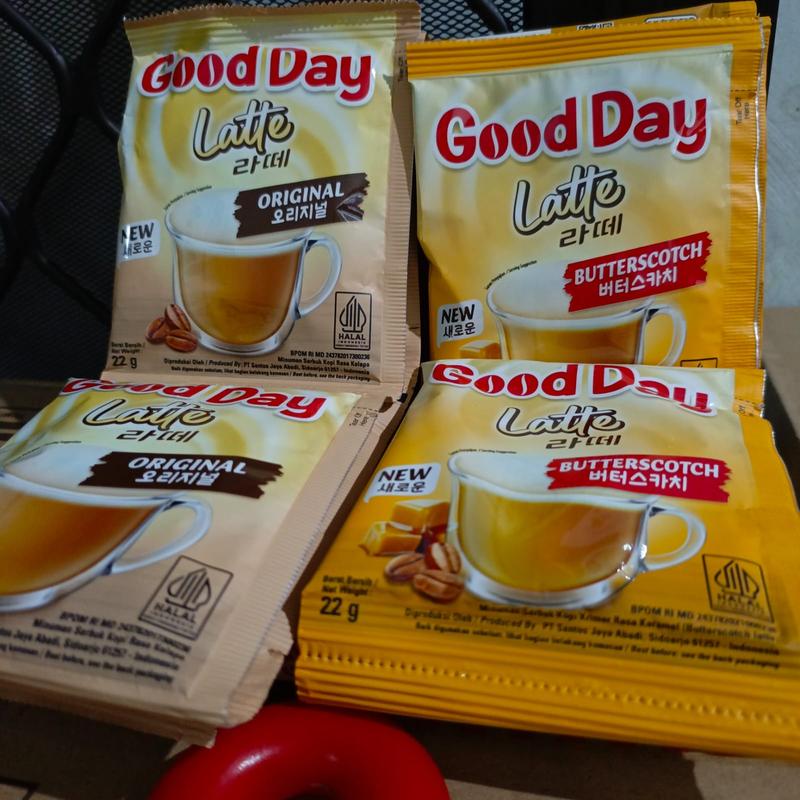 Good Day Korean Latte Butterscotch & Original 10 Sachet - Shop | Tokopedia
