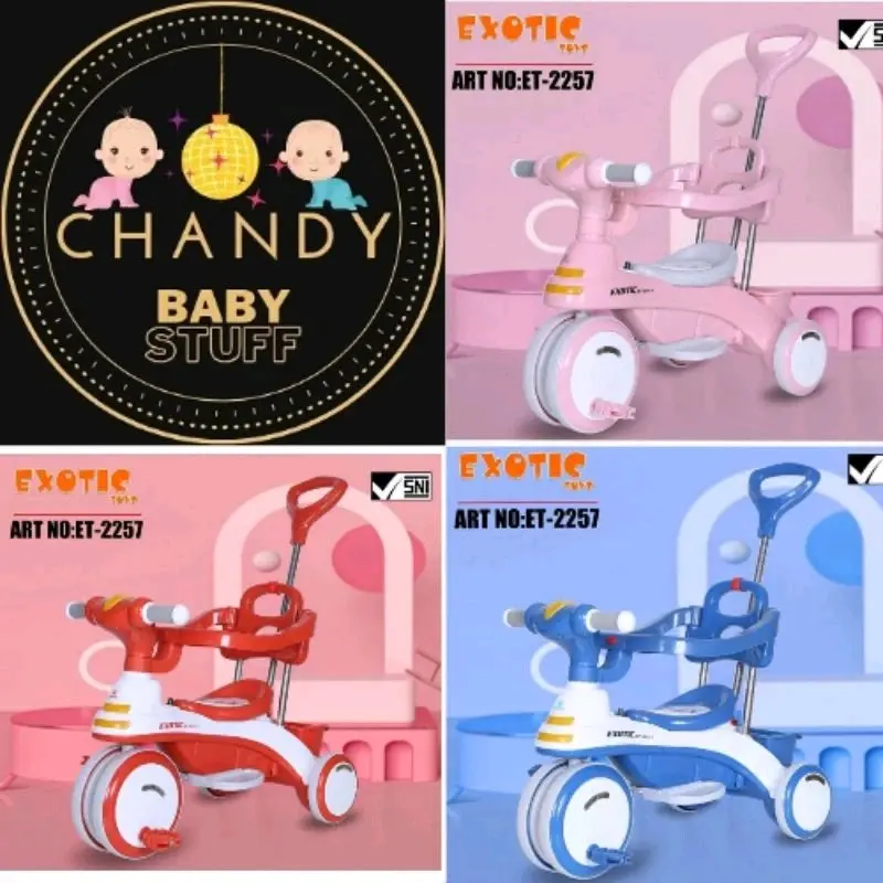 SEPEDA ANAK RODA TIGA TRICYCLE ET 2257 EXOTIC