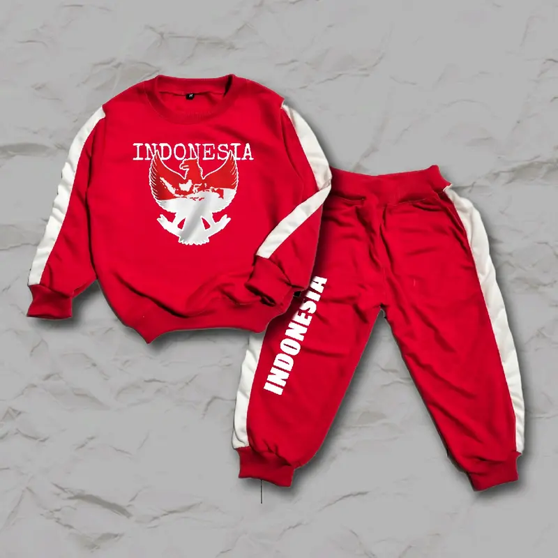UNACORN SETELAN JOGGER ANAK 1-10 TAHUN MOTIF KEMERDEKAAN 1