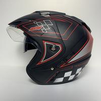 Gambar Helm JP7 Moto GP (Merah) Hitam Doff Double Visor Dua Kaca Helem SNI Helmet Dewasa - JP7 Moto GP Merah Hitam Doff dari CRX Helmet Kota Administrasi Jakarta Utara 1 Tokopedia