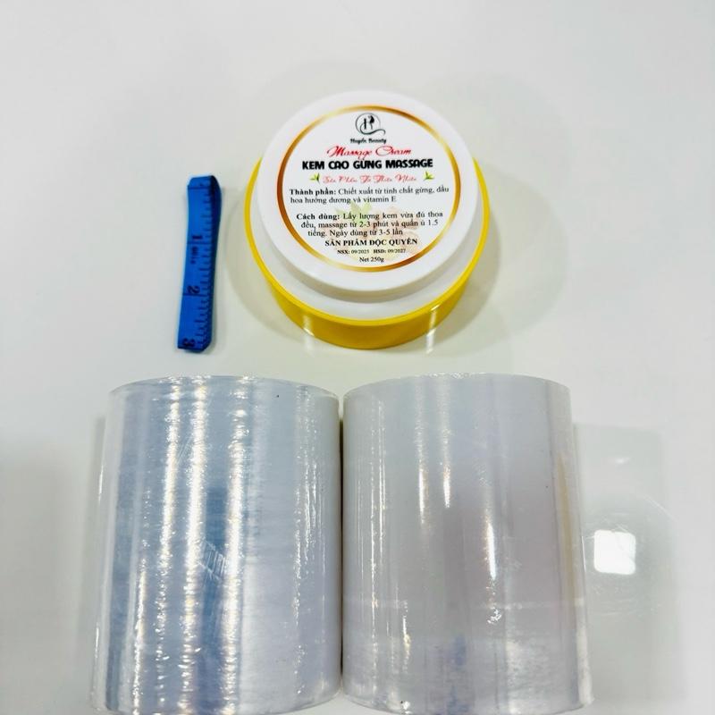 Combo 2 Cuộn10cm Và Kem Cao Gừng 250g. Kem Cao Gừng Massge Shop Huyền Beauty