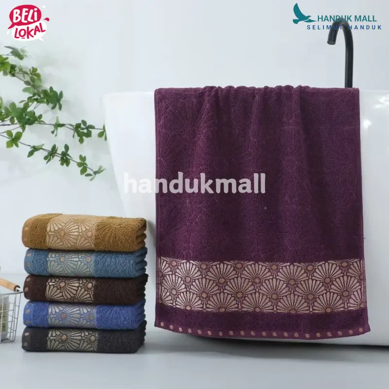 Handuk UKURAN KECIL Tanggung 50x100 Unisex Perlengkapan Kamar Mandi Travelling Keramas Salon - HANDUKMALL