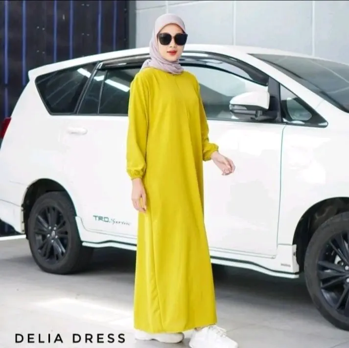 promo gamis cantik terbaru crincle premiun gamis jumbo termurah
