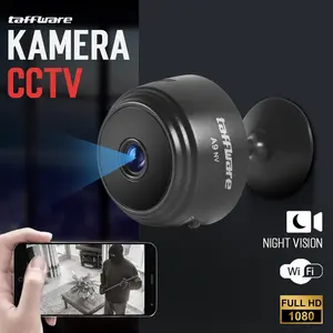 PROMO Taffware Kamera CCTV Indoor Mini WiFi IP Camera Night Vision 1080P 2MP - A9NV