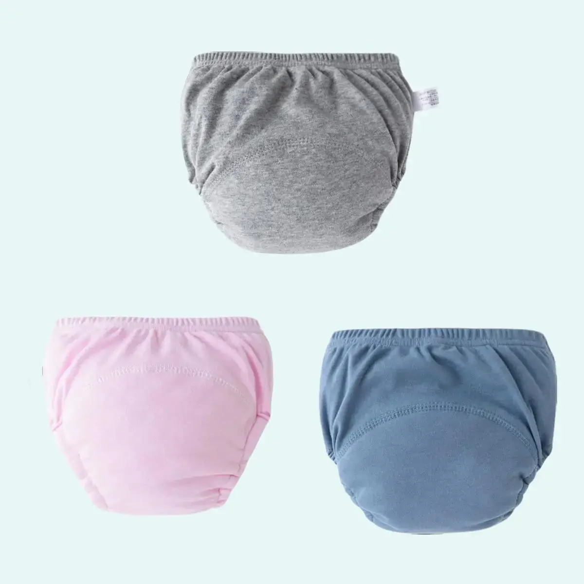 <Pack of 3> Baby Toilet Training Pants Reusable Waterproof Pull Up Diapers Highly Absorbent Potty Pants x 3