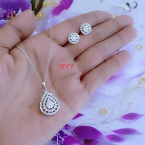 Set kalung perak lapis emas putih awet sampai tahunan bisa di sepuh kembali