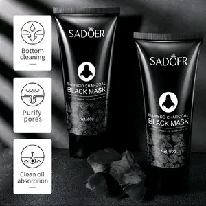 Sadoer Bamboo Blackmask Charcoal Masker Pencabut komedo Blackhead Mask Anti Komedo Tube Hidung