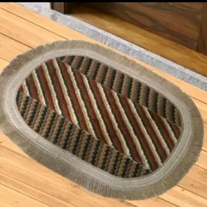 3 PCS KESET KAKI AESTHETIC RUMBAY OVAL Tali Rami / Goni Random / KESET HIASAN 60x40 cm