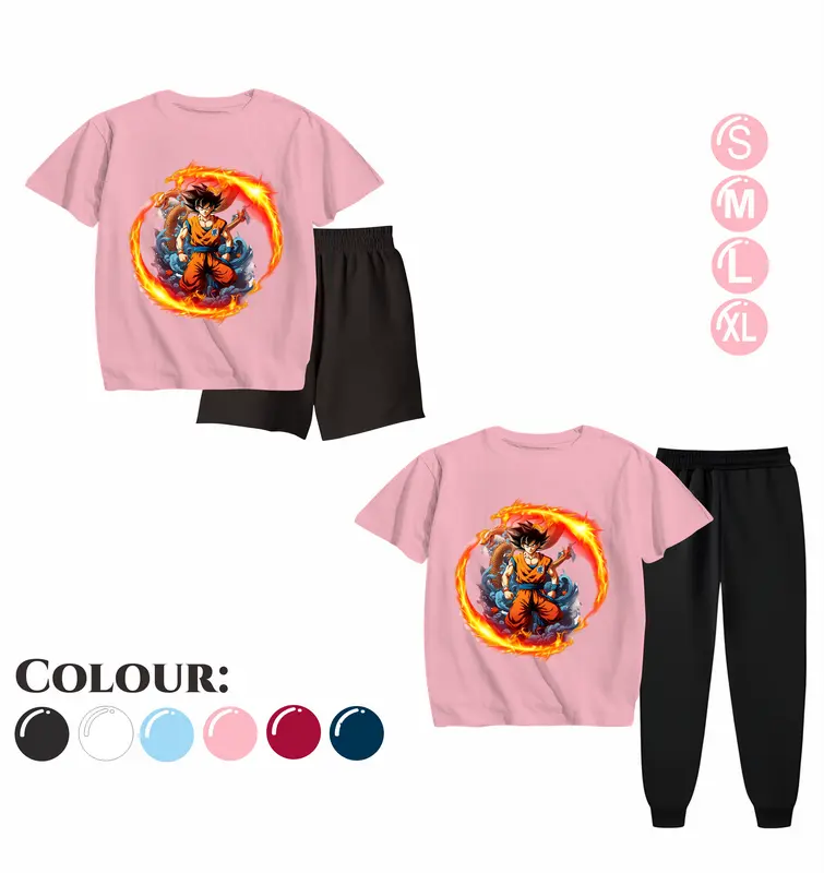 Setelan Anak Laki Laki - Baju Kaos dan Celana Anak Cowok Fashion Motif Pakaian Terbaru Usia 5-15 Tahun - DRAGON FIRE Navy 4