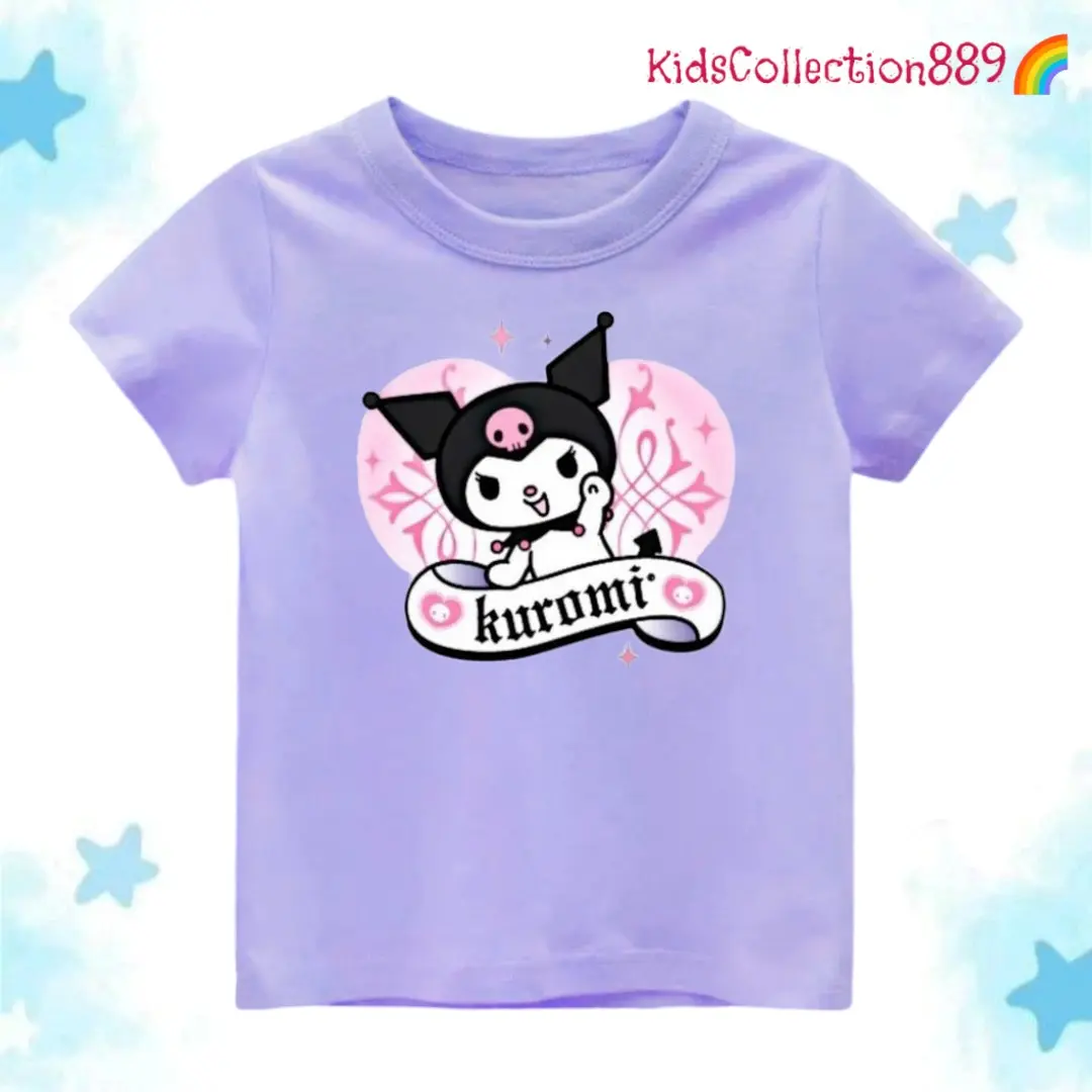 Kids889 Kaos anak perempuan gambar kurom1 Viral -01  Fashion