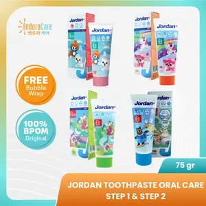 JORDAN Oral Care Kids Toothpaste Step 1 / 2 - Pasta Gigi Anak