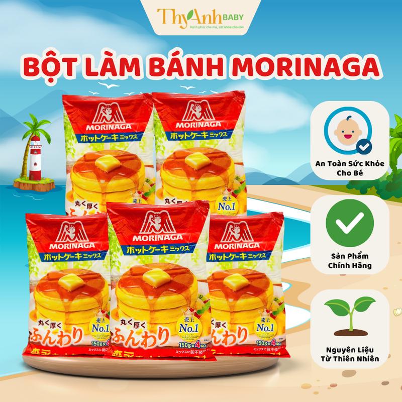 Bột Làm Bánh Pancake Morinaga 600gr Nhật Bản Cho Bé