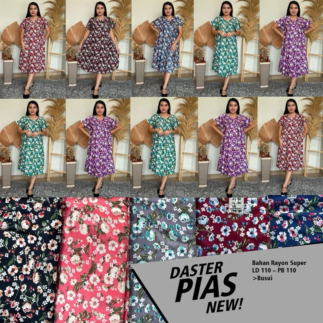 Daster polaris pias payung super,bahan premium,tebal adem dan tidak nerawang