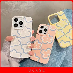 UCASE Case iPhone 11 13 12 14 15 16 17 Pro MAX 7 8 6 6S Plus XR XS MAX 7Plus 8Plus SE Case iPhone Casing Silikon Wheat Phone Case