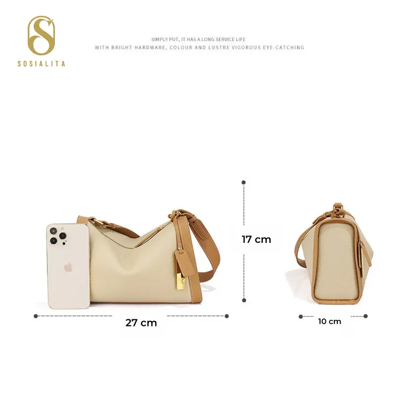 Sosialita Elara Genuine Leather Bag Tas Kulit Asli Tas Wanita Shoulder Bag Tas Kerja Tas Bahu 3
