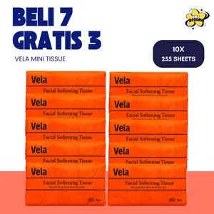 [BELI 7 GRATIS 3] VELA TISSUE MINI 255 SHEETS MINI TISSUE VELA Grosir Tissue Elegan Vela Tissu Elegan Tissue Minyak Serbaguna Tissue Mobil Wajah Tissue Lucu Tissue Murah Tisu Tebal Tissue Best Seller Tisu Rumah Tangga Tissue Promo Tisu Murah GRATIS ONGKIR