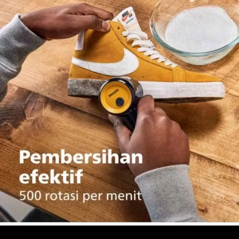 PHILIPS GCA1000/60 SNEAKER CLEANER - ALAT PEMBERSIH SEPATU GCA1000 GCA 1000 ORIGINAL GARANSI RESMI SIKAT SEPATU 3