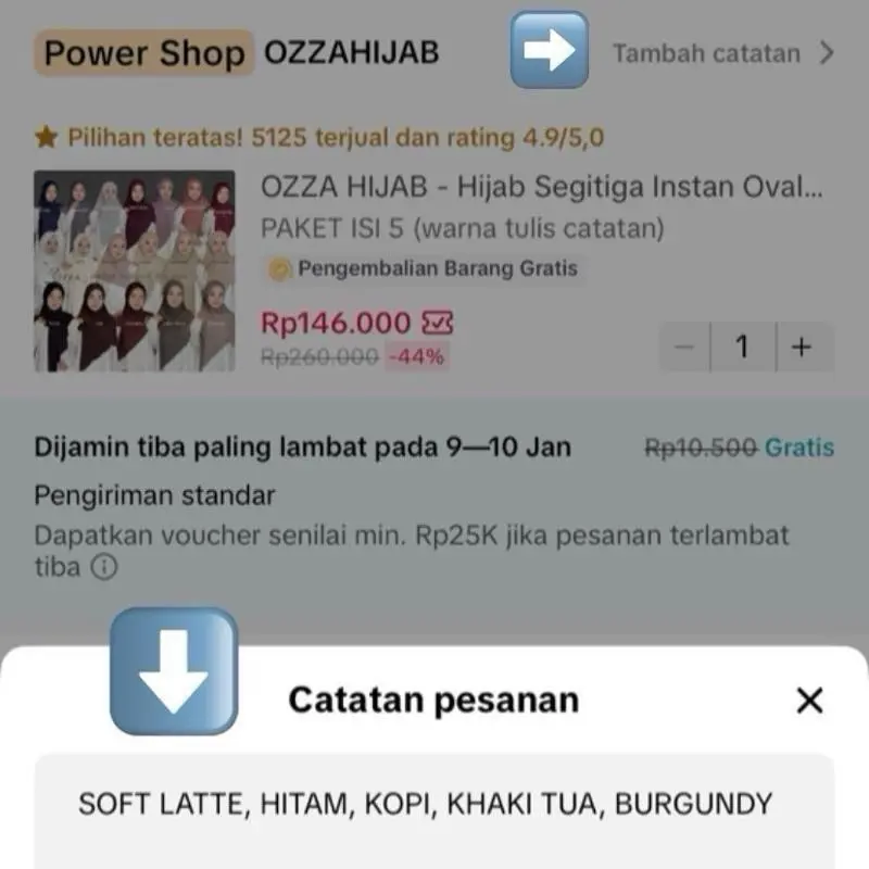 PAKET ISI 5 (warna tulis catatan!)