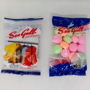 Kamper Seagull 25gr penghilang bau Naphthalene toilet ball kapur barus renceng PER PCS Putih Warna