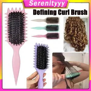 baru - [cod]sisir define keriting curl defining brush viral, anti kusut & frizz, untuk rambut keriting alami, basah atau kering, hasil define natural