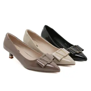 Bozka sepatu wanita April heels 3cm glossy