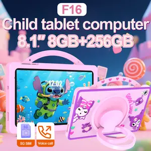 Anak Android Hancdon F16 Layar Sentuh lPS 8 InchHD IPS Dual SIM 4G/5G LTE Dual Camera WiFi Bluetooth /Kids  Belajar Anak Edukasi aipet anak tab Game KidsToy 2025 5G  Prosesor tablet 300