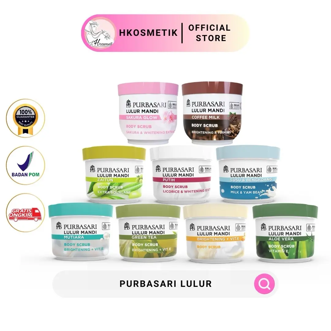 Purbasari Lulur Mandi Body Scrub 100gr