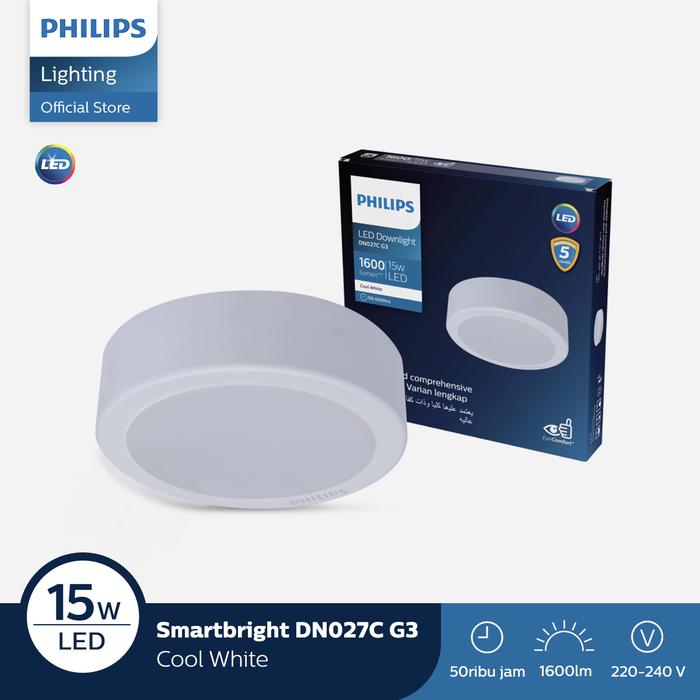 Gambar Philips Lampu Downlight Outbow DN027C G3 D200 15W 6500K Putih dari Philips Lighting Indonesia Kota Administrasi Jakarta Utara Tokopedia