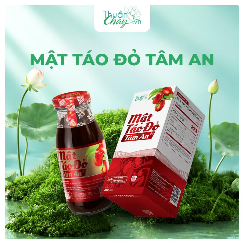 MẬT TÁO ĐỎ TÂM AN 250ml - Tự nhiên - Táo đỏ, kỷ tử