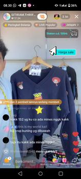 Product Review of Baju Link CO Nota Live Crewneck (GEMOY) - Bahan Cotton Fleece Standar casual Pas Nyaman Wanita Panjang Basic Hoodie Oversize sweater love from p**n 1