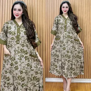 Dress/Daster Davina rayon busui bumil adem tebal nyaman