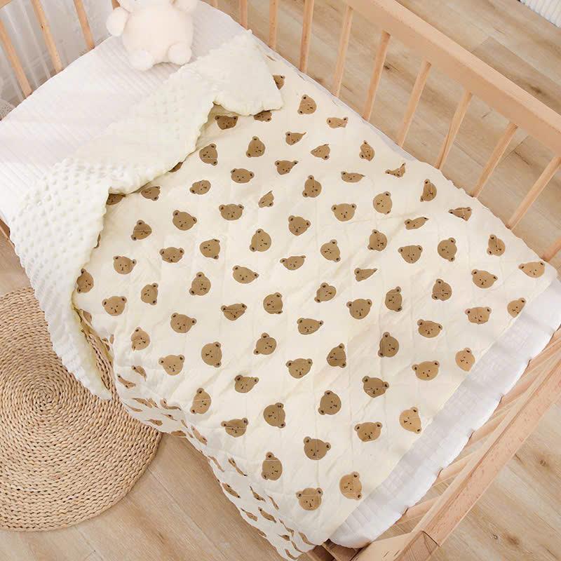 CHĂN HẠT ĐẬU HOẠ TIẾT KÍCH THƯỚC 1M*1M XINH XẮN CHO BÉ