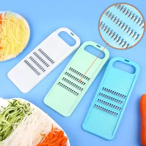 Grater Vegetables Slicer Carrot Korean Cabbage Food Processors Manual Cutter Kitchen Accessories Supplies Useful Things for Home - blue