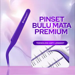 Merlot Penjepit Bulu Mata Palsu Dengan Teknologi Anti Lengket