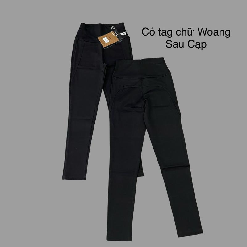 QUẦN LEGING DÀI L1 WOANG CHẤT UMI HÀN CO GIÃN 4 CHIỀU KHÔNG TÚI CẠP CAP 12CM MSP : 10