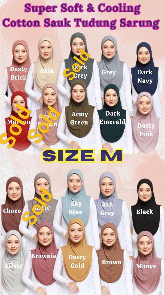 Product Introduction of COTTON SAUK INNER OR OUTER WEAR TUDUNG SIZE XL, L & M white autumn pink summer 3