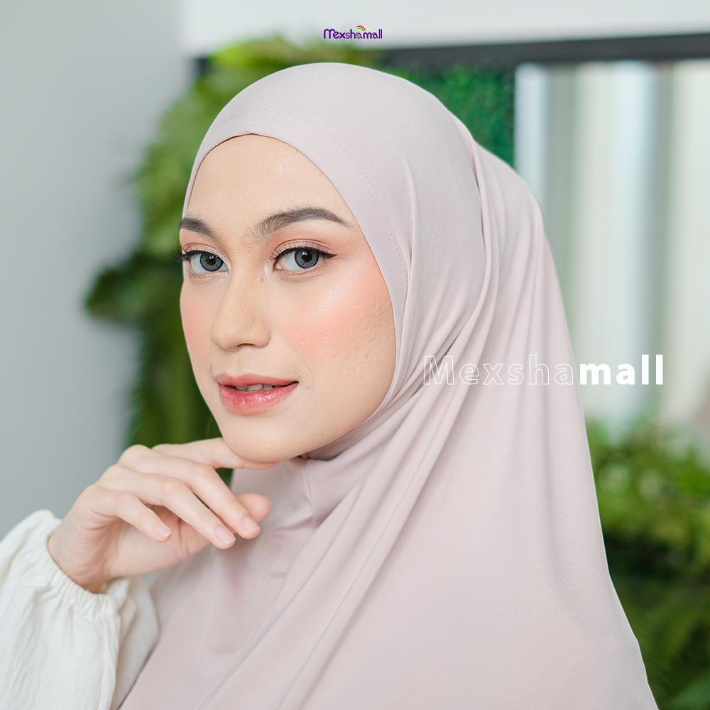 Shamira - Bergo Instan Non Pet Syakira Jilbab Sport Jersey Hijab Size M Terbaru Kerudung Daily Wanita Dewasa Muslim Khimar Syari
