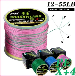 Sougayilang【COD】Senar Pancing 150M PEx+4 5 Senar Pancing Jalinan Pancing Fishing Line Air Asin Atau Air Tawar Senar Pancing