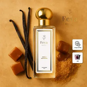 Feya Essence – Vanilla Gourmand | Eau de Parfum 35ml Parfum Wanita Mewah Murah | Aroma Vanilla (Strong Scent/strong fragrance), Creamy Manis Hangat | Tahan 8 Jam Cocok buat Sehari-hari | Free Pouch Parfum lucu