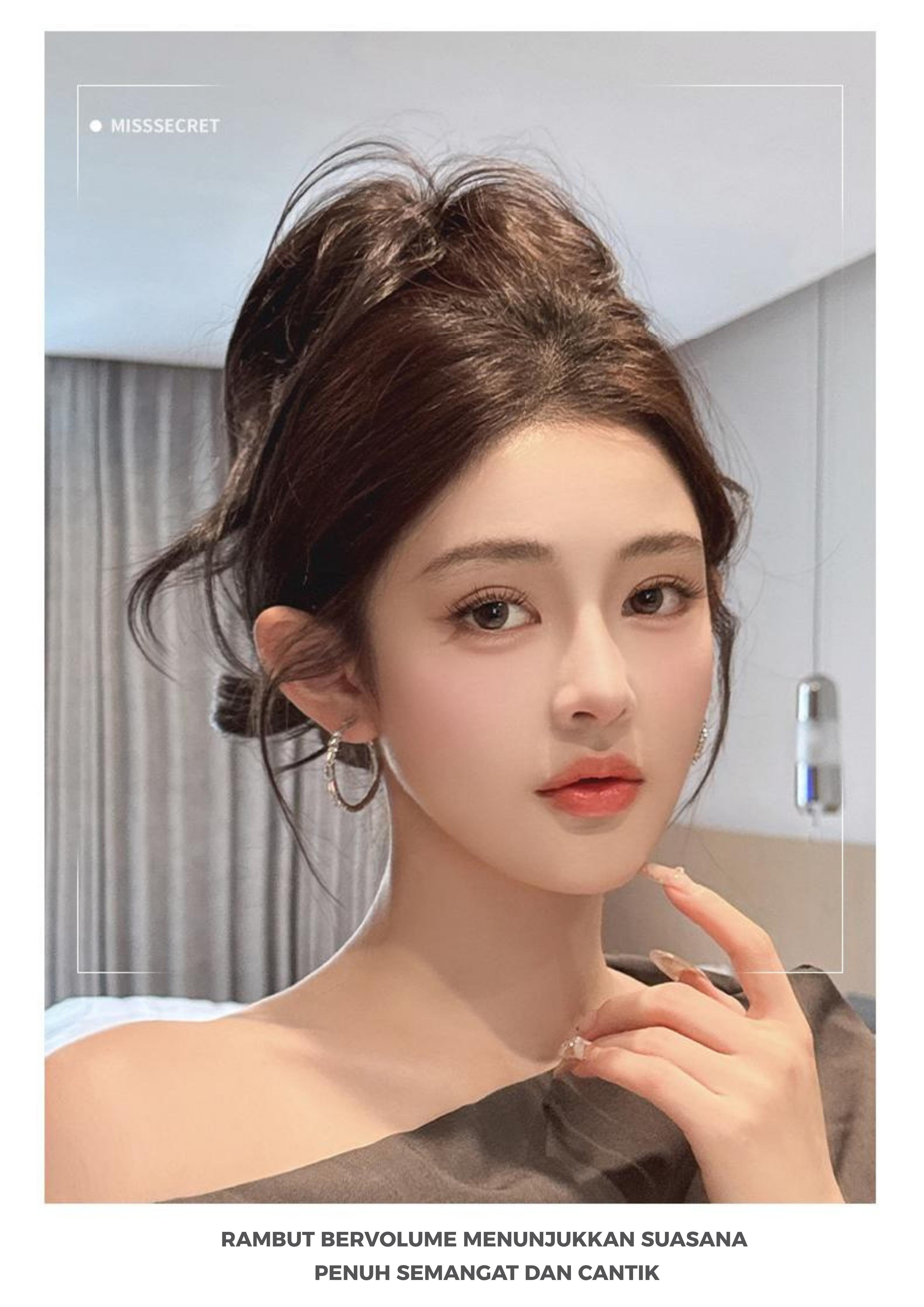 J4 - Cenlana Rambut Palsu Model Jepitan Tinggi Bergelombang Ala Duyung Cocok Untuk Gaya Hot Girl Cewek Stylish Atau Gaya Imut Dengan Jepitan Klip Model Pendek Mengembang Dan Ada Juga Tipe Ekor Kuda Air Mancur Wig