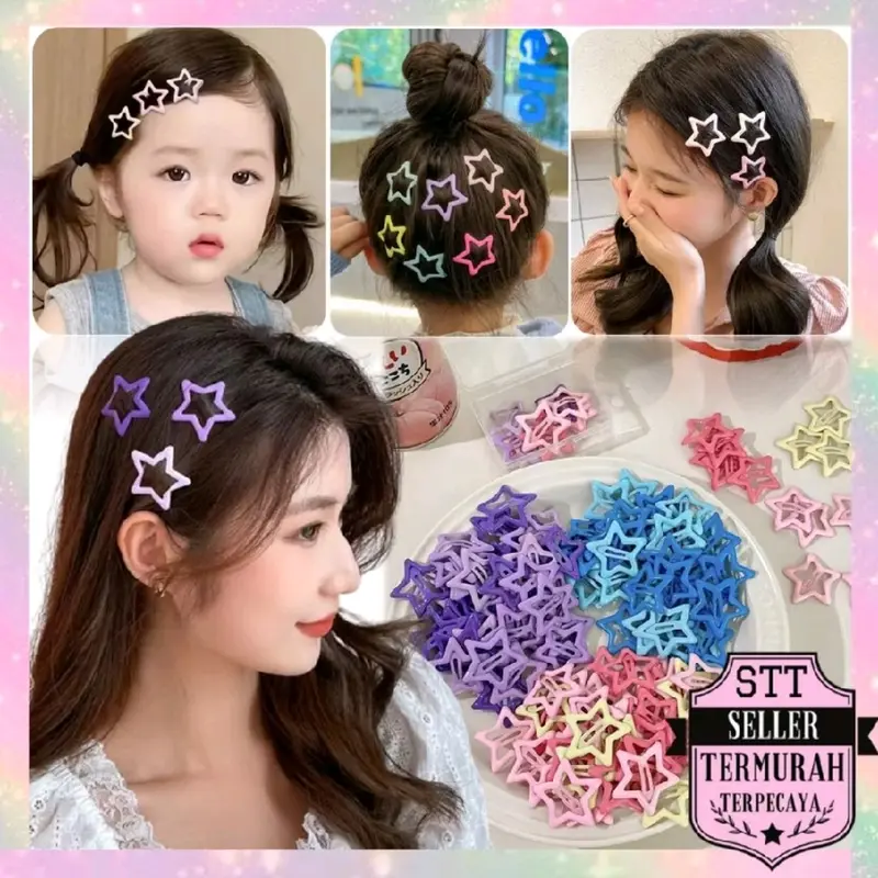 1 PCS Jepitan Bentuk Bintang Wanita Jepit Rambut STARS Kepala lucu Serbaguna Korea 0