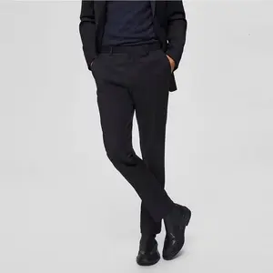 Celana Panjang Bahan Kantor Formal Slim Fit Pria Kantor Wool Cowok Kerja Casual Casual