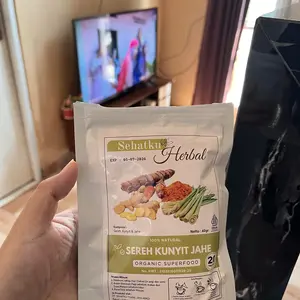 Teh Serai Kunyit dan Jahe : Lemongrass Tumeric Ginger Tea isi 20 tea bag Minuman Herbal Instan