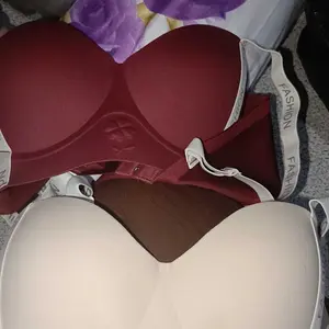 2PCS Bra Push Up 3D Cup Bulat 3D Penyangga Lembut W Mengumpul Tanpa Jejak bra push-up Penyangga Lembut W Cup 3D Bisa Dicuci dengan Mesin Lembut Tanpa Kawat Tinggi Samping Lebih 2401