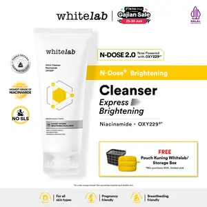 [FLASHSALE] WHITELAB N-DOSE+ 2.0 INTENSIVE BRIGHTENING FACIAL WASH - SABUN PEMBERSIH MUKA PENCERAH DENGAN AMINO CLEANSER GENTLE ANTI IRITASI [BPOM] | Membersihkan kulit Wajah secara gentle & membantu Mencerahkan kulit | Cleansing